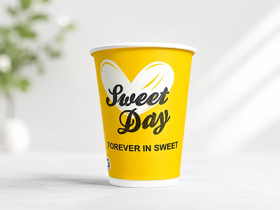 Disposable Paper cup for Water - 200ml | Sweet day paper glass 1
