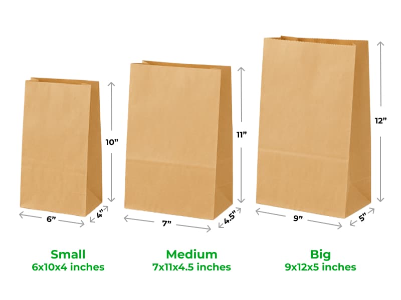 Flat/Square Bottom Brown Paper Bag | Food Grade 2