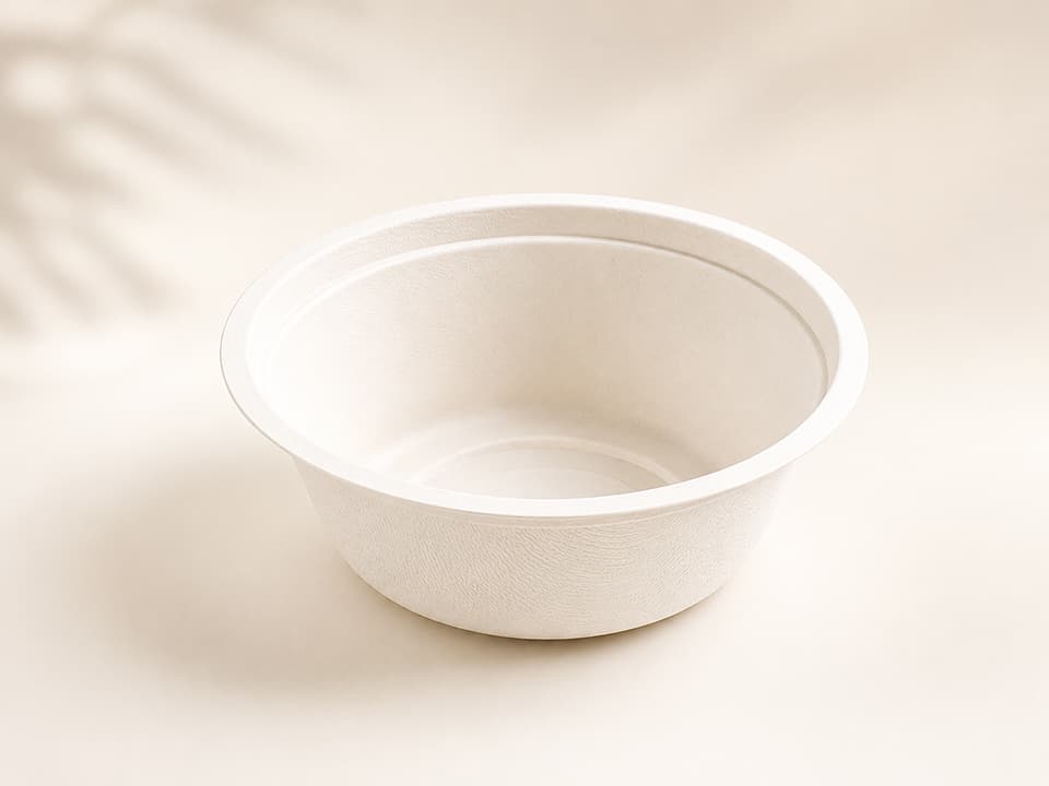 Eco Friendly Disposable Sugarcane Bagasse Bowls - 180ml 1