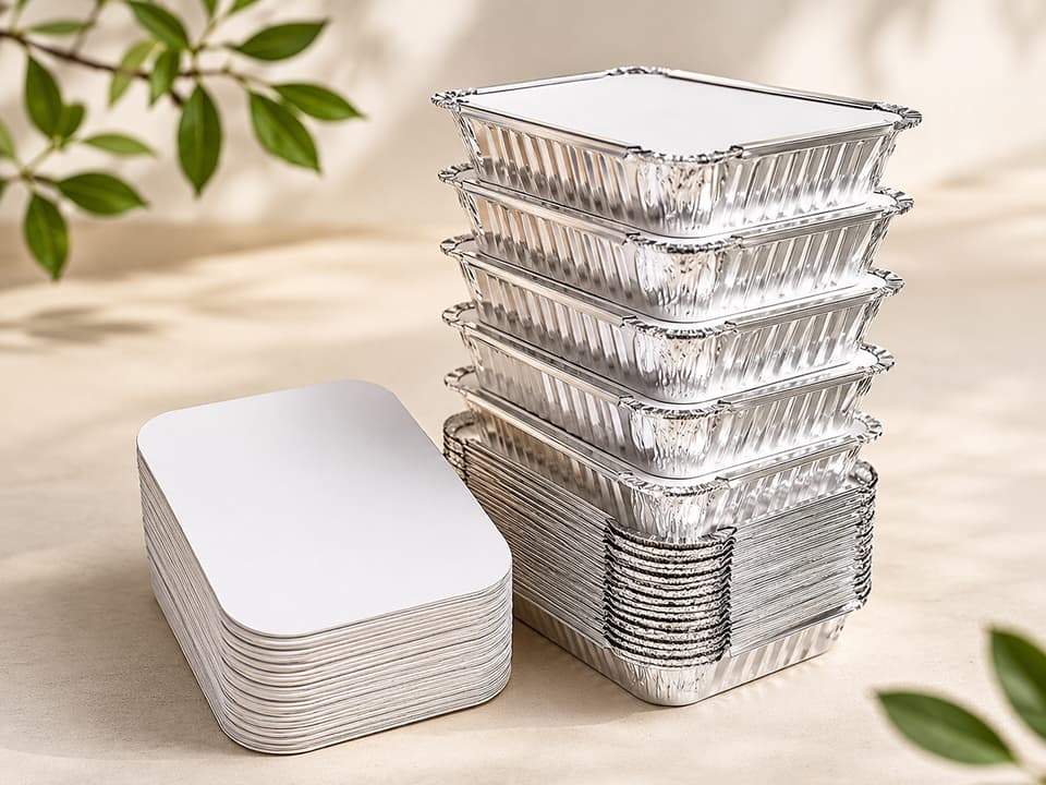 Aluminuim Containers with Lid - 250ml | 450ml | 660ml