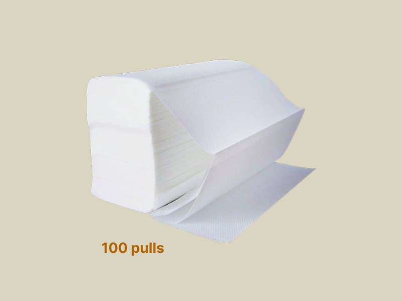Hygienic M-fold Disposable Tissue Paper 1ply | 100 pulls