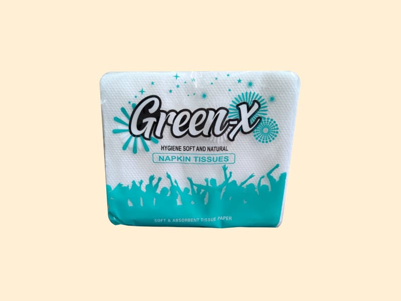 Soft Quality Napkin Tissue Paper - GreenX Virgin 1ply