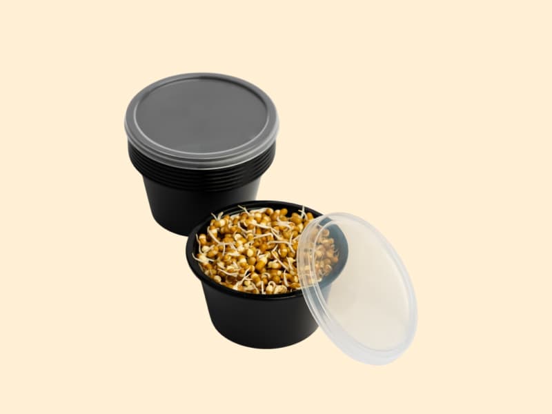 Round Food Packing Container for Sauces - 100ml 2