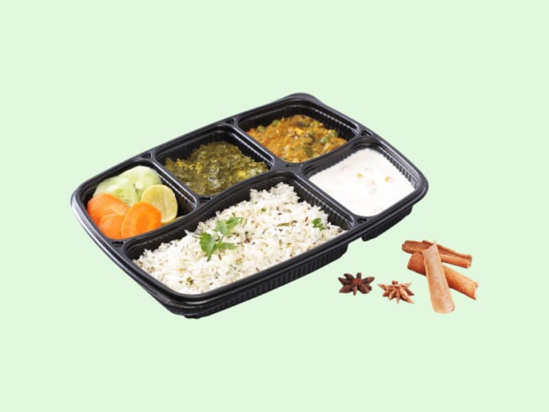Packing Meal Tray - 5 Compartments (5CP Platter) 2