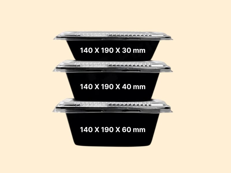 Pasta/Noodles Food Packing Container - 30mm | 40mm | 60mm 3