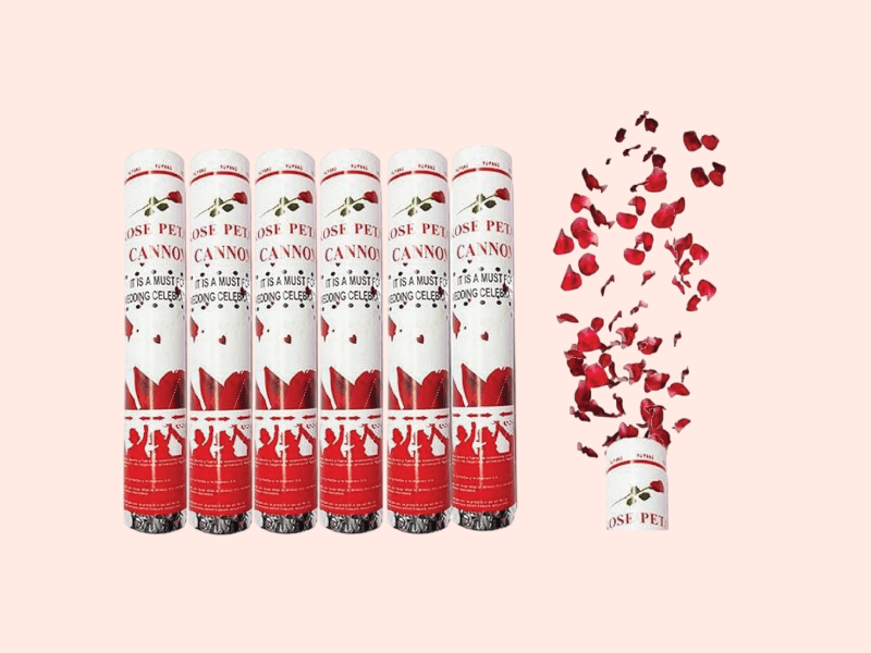 Rose Petal Confetti Party Poppers Gun - 12 inch 3