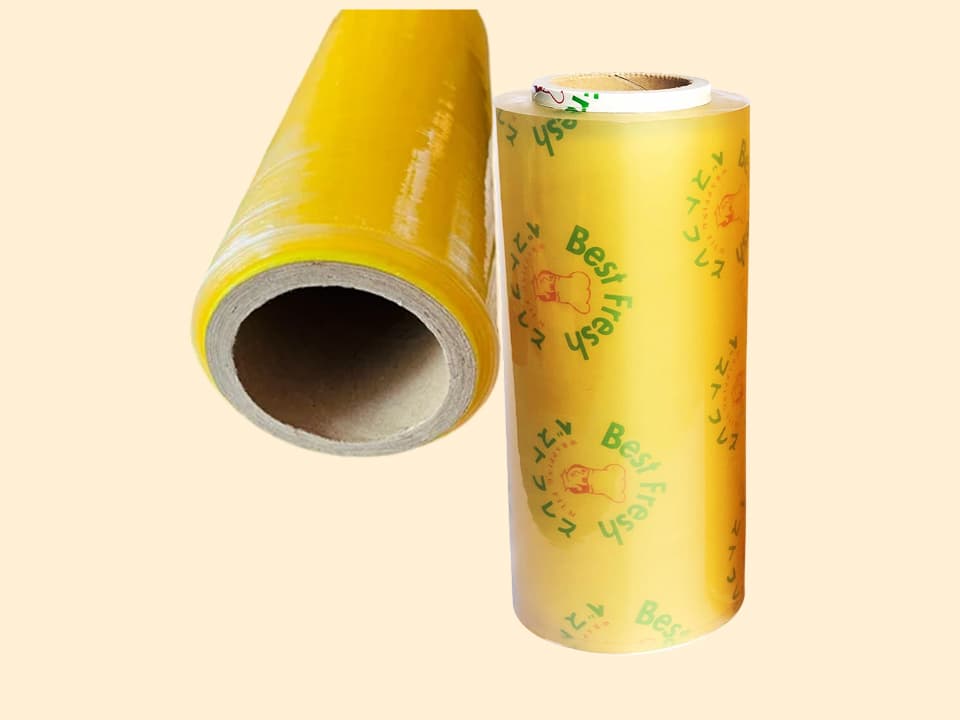 Transparent PVC Cling Wrap Roll for Food Packing 600 mtr approx