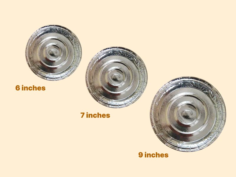 Disposable Plain Silver Paper Plates - 6 inch | 7 inch | 9 inch 2