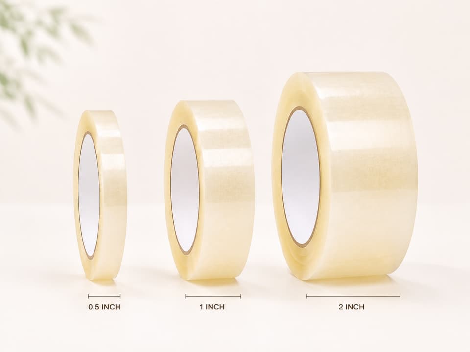 Transparent BOPP Packing Tape - 0.5 inch | 1 inch | 2 inch