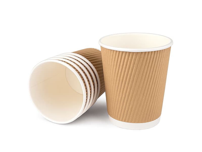 Disposable Ripple Coffee Glass | Paper Cups - 150ml | 200ml | 250ml 2