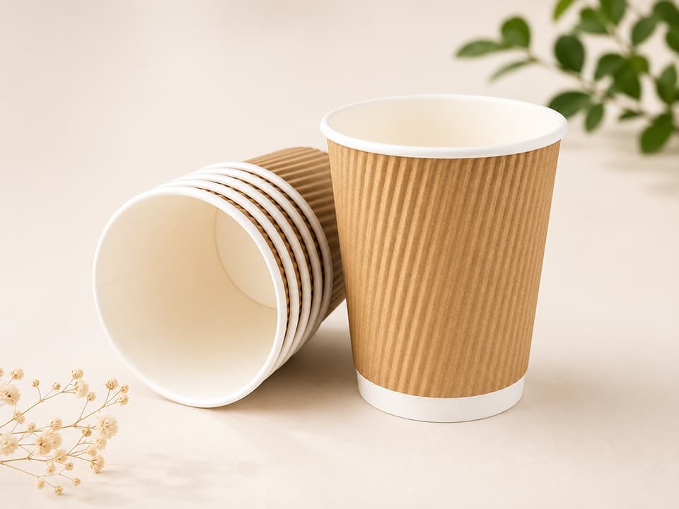 Disposable Ripple Glass for Hot Coffee - 150ml | 200ml | 250ml 3