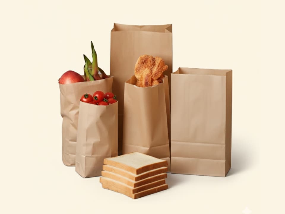 Flat Bottom Brown Paper Bag | SOS Paper bag | Paper Lifafa Wholesale 3