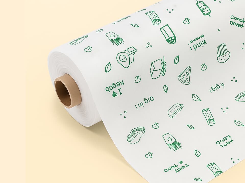 Food Wrapping Butter Paper Roll 1kg 1