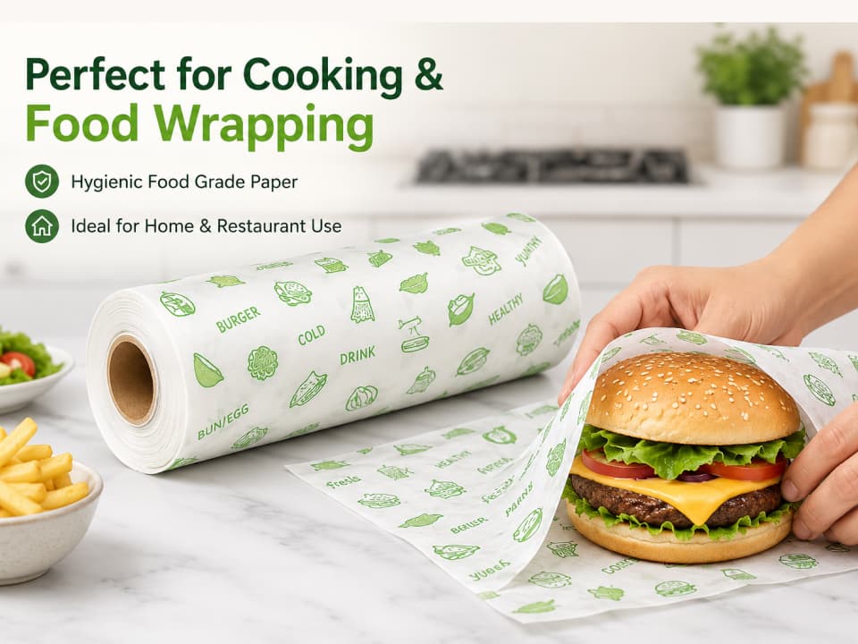 Food Wrapping Butter Paper Roll 1kg 2