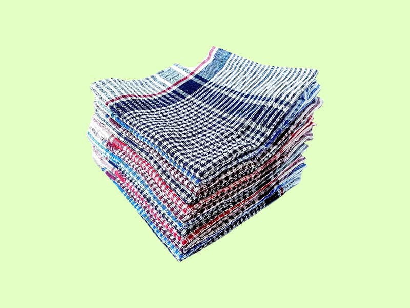 Cotton Check Duster for Multipurpose Cleaning - 17" x 17"