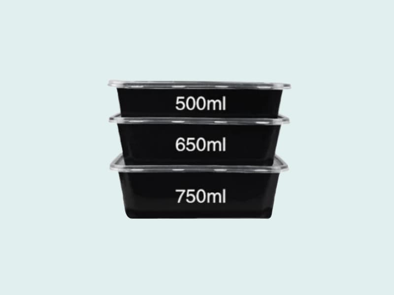Rectangle Food Packing Container - 500ml | 650ml | 750ml