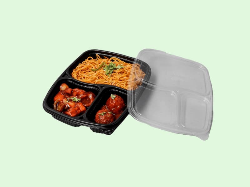 Packing Meal Tray - 3 Mini Compartments (3CP Mini) 2