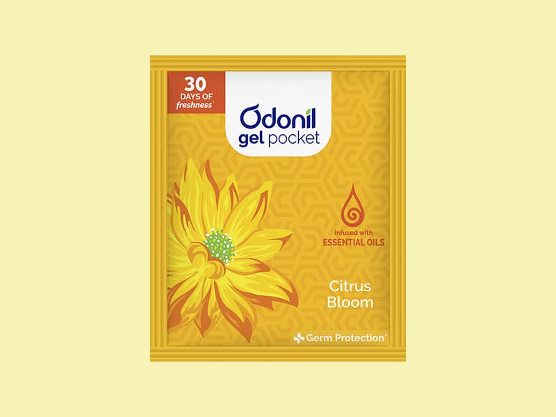Odonil Gel Pocket Citrus Freshener - 10g