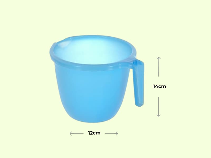 Plastic Bathroom Mug for Bathing Cleaning - 1Litre 2