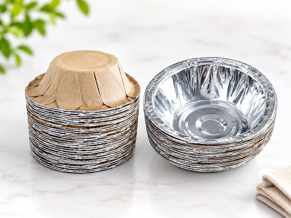 Disposable Silver Paper Dona | 5 inch Bowl 1