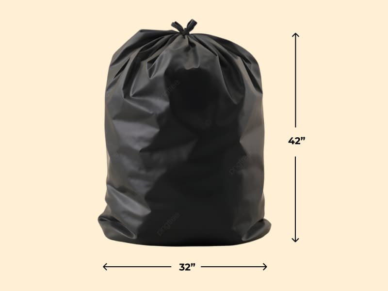 Disposable Garbage Bag Extra Large for Big Dustbin - 32" x 42" 2