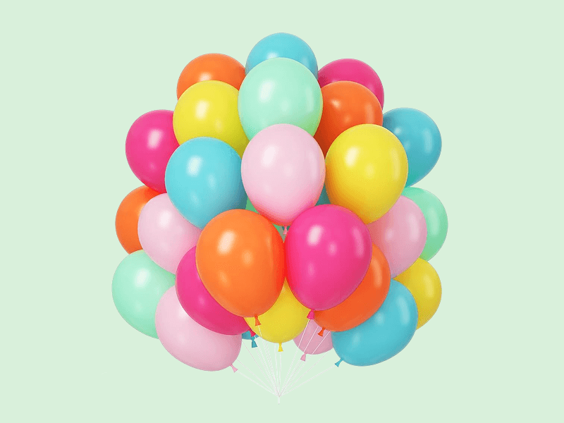 Multi Colour Metallic Party Balloons - 25pcs | 50pcs