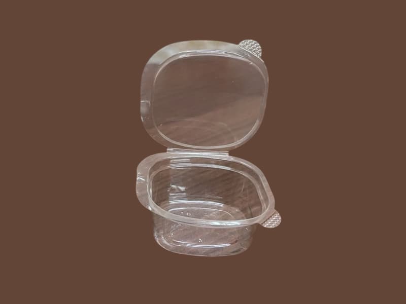 Transparent Hinged Sauce Dip Container - 35ml